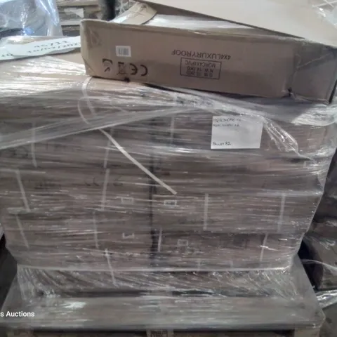 PALLET OF APPROXIMATELY 10 WHITE PVC MARQUEE ROOFS 8 - 3 × 10 & 2 - 4 × 6