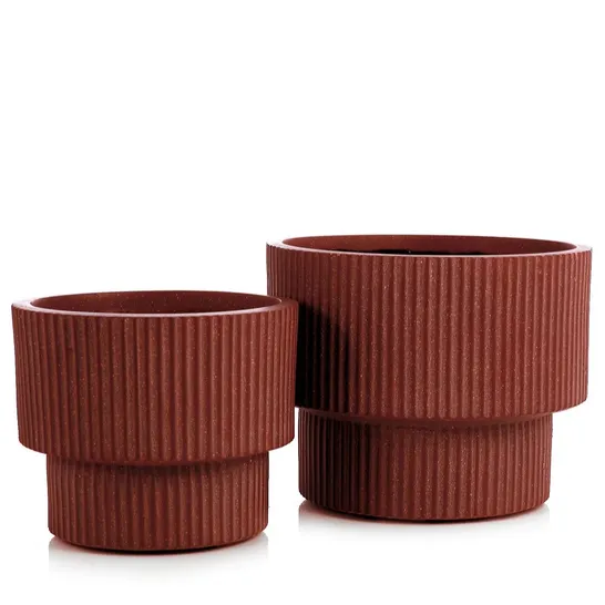 OUTLET INNOVATORS SET OF 2 ROUND TIERED PLANTERS