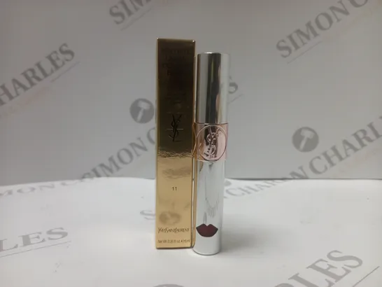 BOX OF APPROX 10 YVES SAINT LAURENT LIQUID COLOUR BALM #11 HOOK ME BERRY 