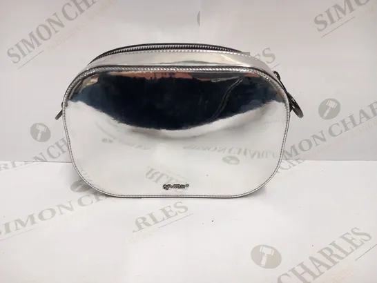 BOXED OFF-WHITE MIRROR SILVER CAMERA BAG 