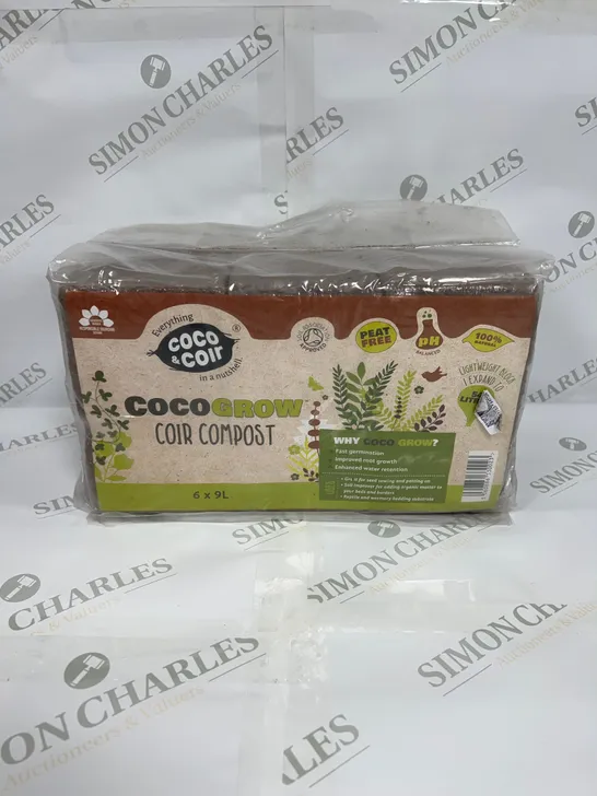 COCO&COIR COMPOST BRICKS 6X9L