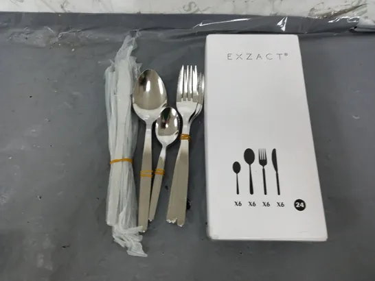 BOXED EXZACT 24 PIECE CUTLERY SET