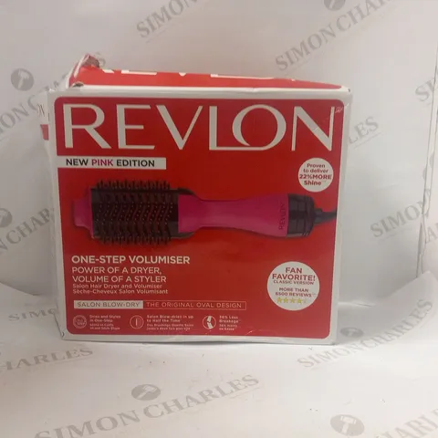 BOXED REVLON NEW PINK EDITION ONE STEP VOLUMISER