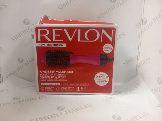 BOXED REVLON NEW PINK EDITION ONE STEP VOLUMISER