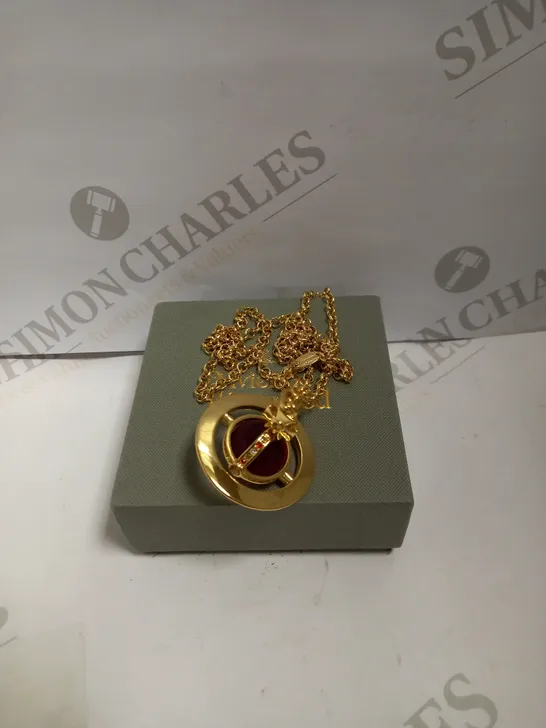 BOXED VIVIENNE WESTWOOD ORB PENDANT NECKLACE 