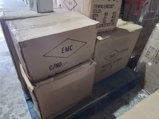 PALLET CONTAINING 8 MULTIPACK BOXES OF ASSORTED LIGHTING ITEMS TO INCLUDE EMCO DOWNLIGHTS AND 4-LAMP CEILING LIGHTS