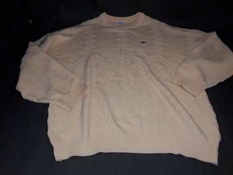 LACOSTE KNITTED JUMPER IN YELLOW - 8