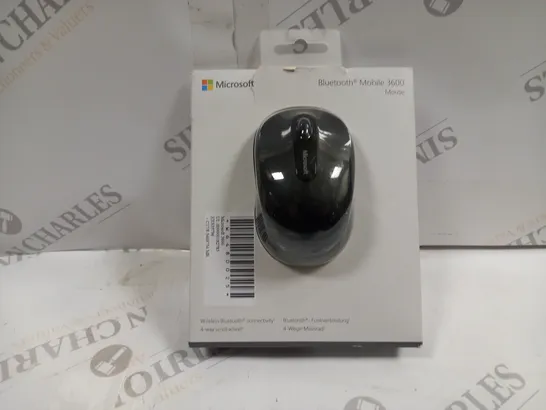 BOXED MICROSOFT BLUETOOTH MOBILE 3600 MOUSE IN BLACK