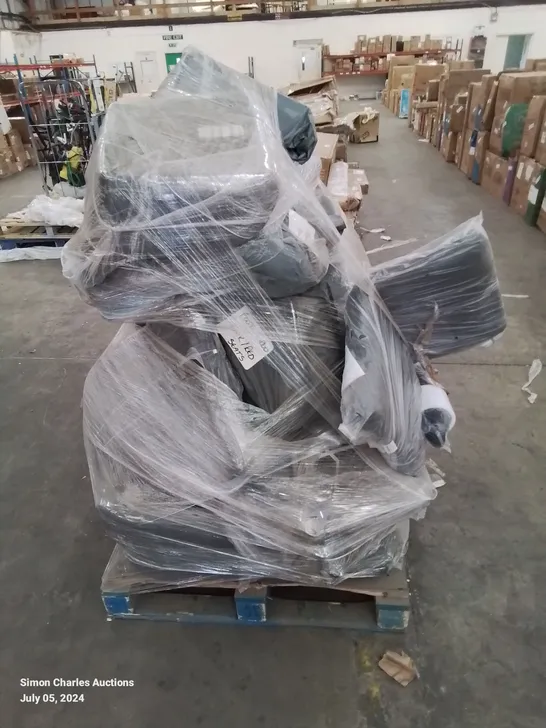 PALLET OF MIXED VARIOUS FURNITURE PARTS AND CHAIRS