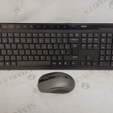 RAPOO WIRELESS KEYBOARD & MOUSE SET 