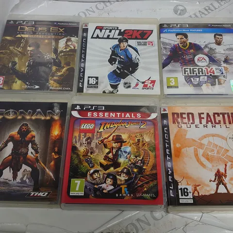 LOT OF 15 ASSORTED PS3 GAMES TO INCLUDE SKYRIM, DEUS EX AND GTA 4