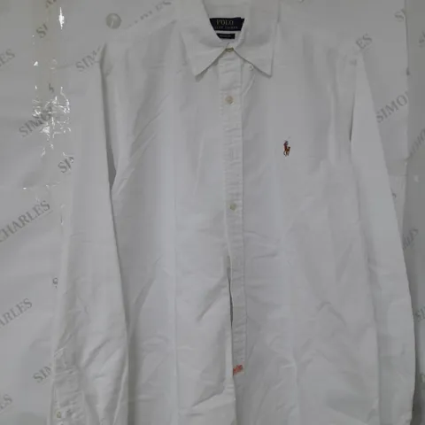 POLO BY RALPH LAUREN CLASSIC FIT SHIRT IN WHITE SIZE M