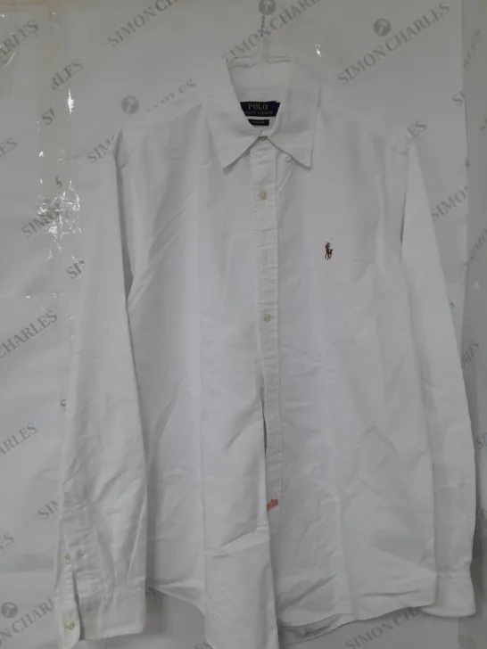 POLO BY RALPH LAUREN CLASSIC FIT SHIRT IN WHITE SIZE M