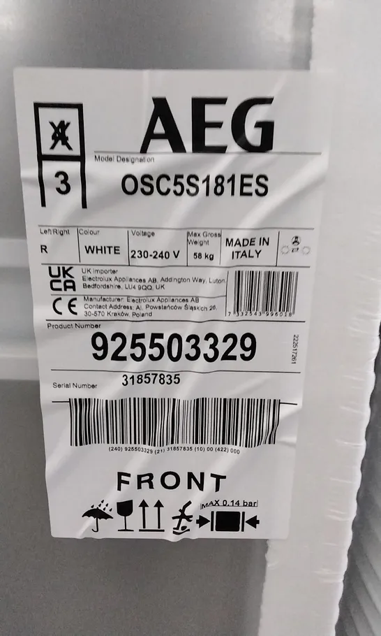 AEG OSC5S181ES REFRIGERATOR RRP £717.00