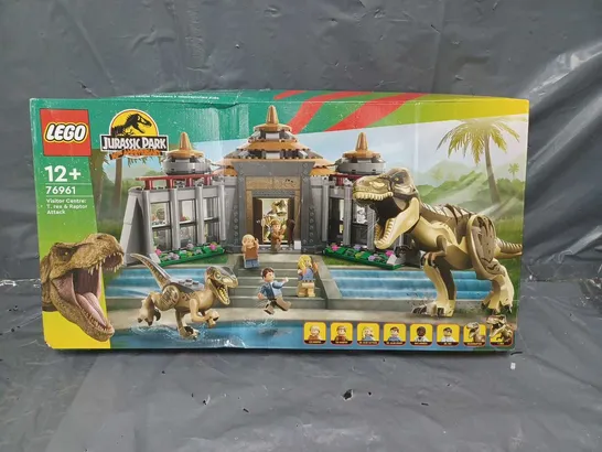 BOXED LEGO JURASSIC PARK 30TH ANNIVERSARY VISITOR CENTRE: T. REX & RAPTOR ATTACK 76961 RRP £114.99