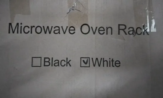 MICROWAVE OVEN RACK IN WHITE