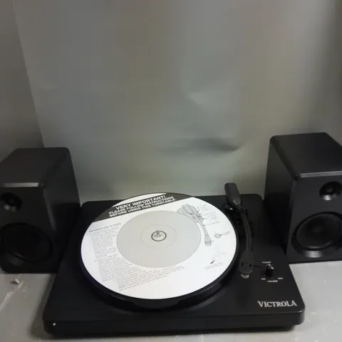 BOXED VICTROLA ITUT-420 MODERN BLUETOOTH STEREO TURNTABLE 