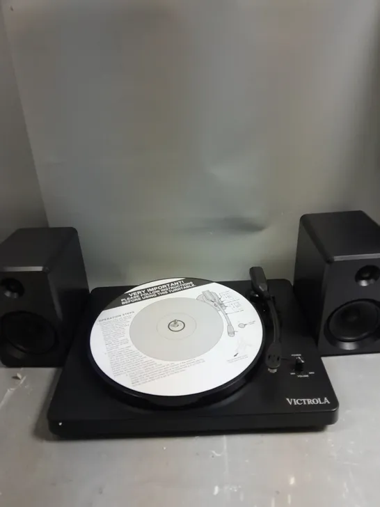 BOXED VICTROLA ITUT-420 MODERN BLUETOOTH STEREO TURNTABLE 