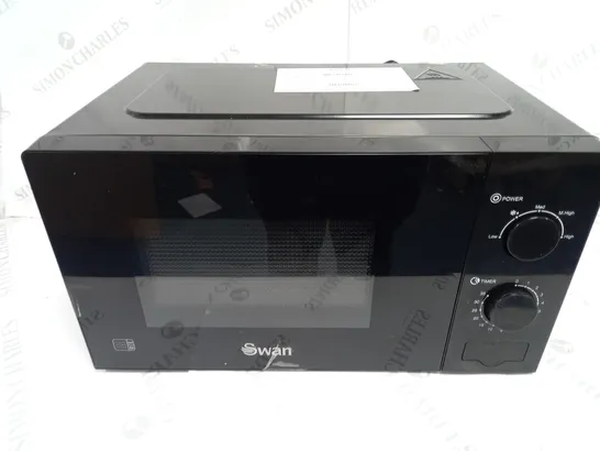 SWAN 20L 700W MANUAL MICROWAVE, BLACK RRP £54