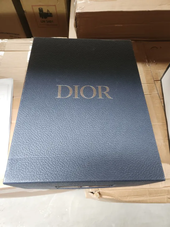 BOXED PAIR OF DIOR TRAINERS IN GREY/BLUE/WHITE EU SIZE 47