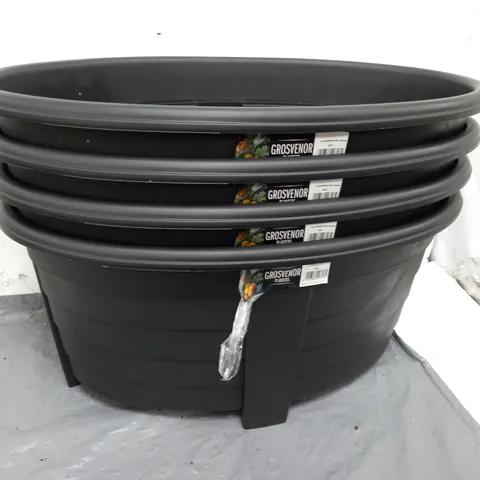 4 55cm GROSVENOR PLANTERS IN EBONY