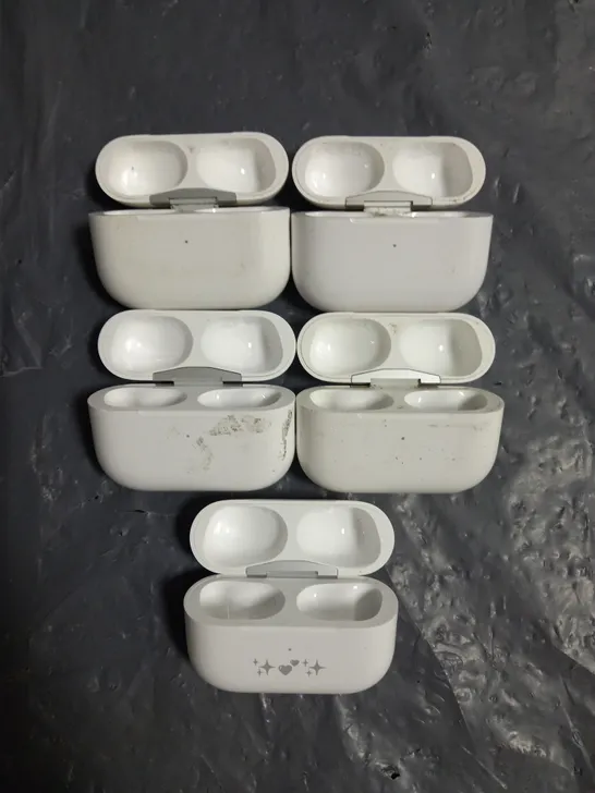 LOT OF 5 EMPTY APPLE AIRPODS PRO 2 CHARGING CASES A2700 IN WHITE