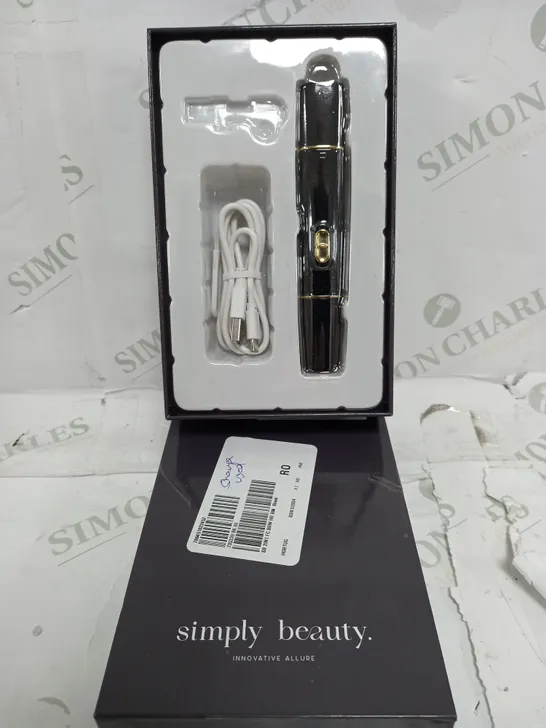 BOXED SIMPLY BEAUTY 2-IN-1 SUPER SMOOTH FACE & BROWS HAIR REMOVER IN BLACK