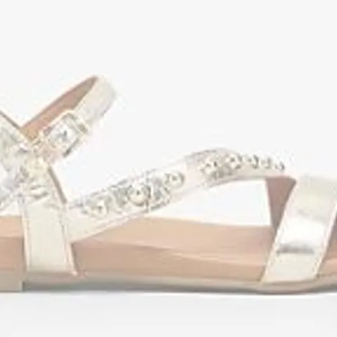 DANNII MINOGUE SUMMER OF LOVE SANDAL GOLD SIZE 7