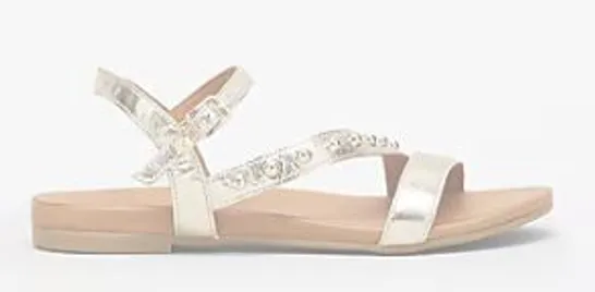 DANNII MINOGUE SUMMER OF LOVE SANDAL GOLD SIZE 7