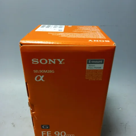 BOXED SONY FE 90MM F/2.8 MACRO G OSS LENS SEL90M28G