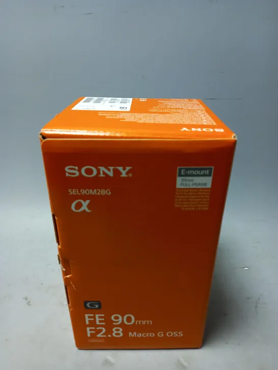 BOXED SONY FE 90MM F/2.8 MACRO G OSS LENS SEL90M28G