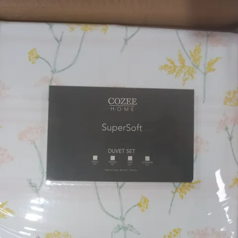 BOXED COZEE HOME SUPERSOFT DUVET SET - SUPERKING SIZE