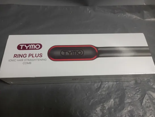 BOXED AND SEALED TYMO BEAUTY RING PLUS IONIC HAIR STRAIGHTENING COMB