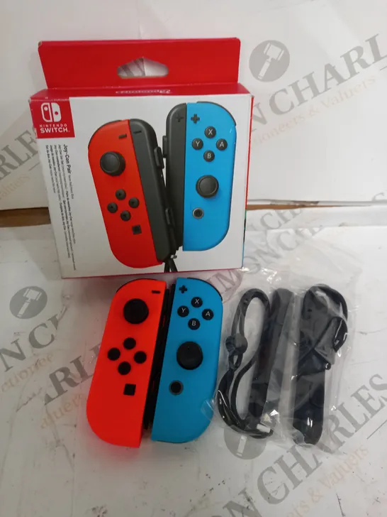 NINTENDO SWITCH JOY CON PAIR OF CONTROLLERS - BLUE AND RED 