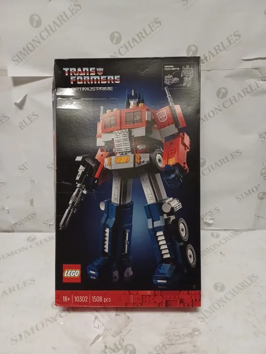 BOXED LEGO TRANSFORMERS OPTIMUS PRIME 10302 RRP £149