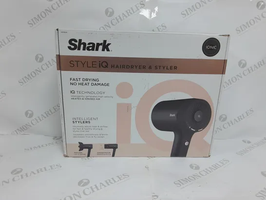 BOXED SHARK STYLE IQ HAIRDRYER & STYLER 