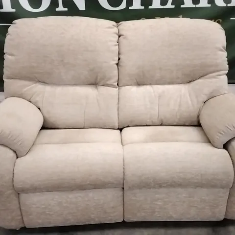 QUALITY BRITISH DESIGNED & MANUFACTURED G PLAN MISTRAL C 2 SEATER MANUAL RECLINER SOFA BOUCLE JUTE FABRIC