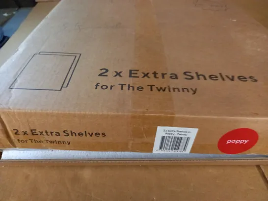 BOXED 2X EXTRA SHELVES FOR THE TWINNY