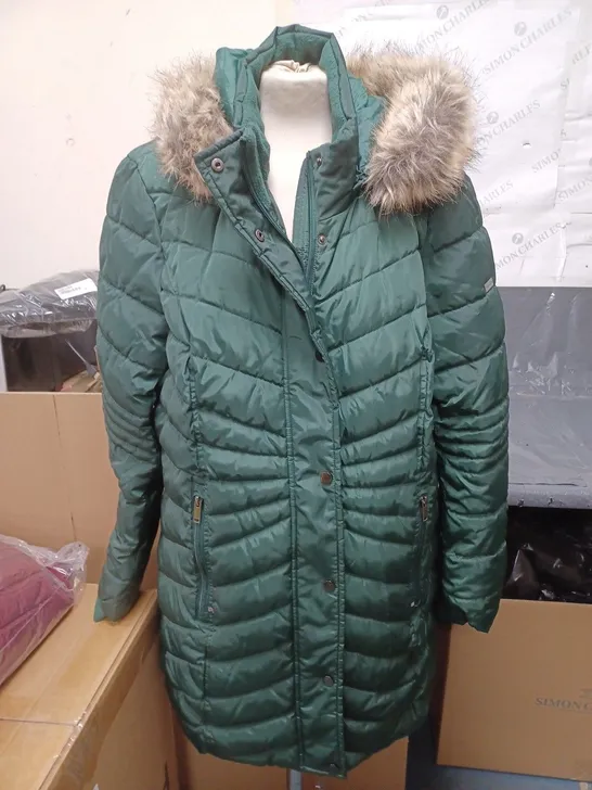 CENTIGRADE LONG COAT FOREST GREEN SIZE EXTRA LARGE