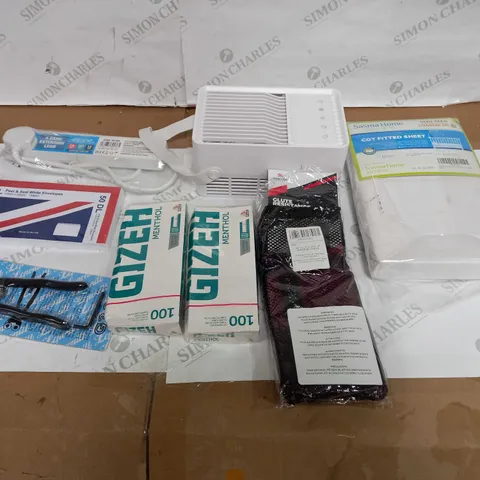 LOT OF APPROX 8 ASSORTED ITEMS TO INCLUDE FILTER TIPS, COT SHEET, ENVELOPES ETC