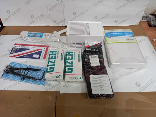 LOT OF APPROX 8 ASSORTED ITEMS TO INCLUDE FILTER TIPS, COT SHEET, ENVELOPES ETC