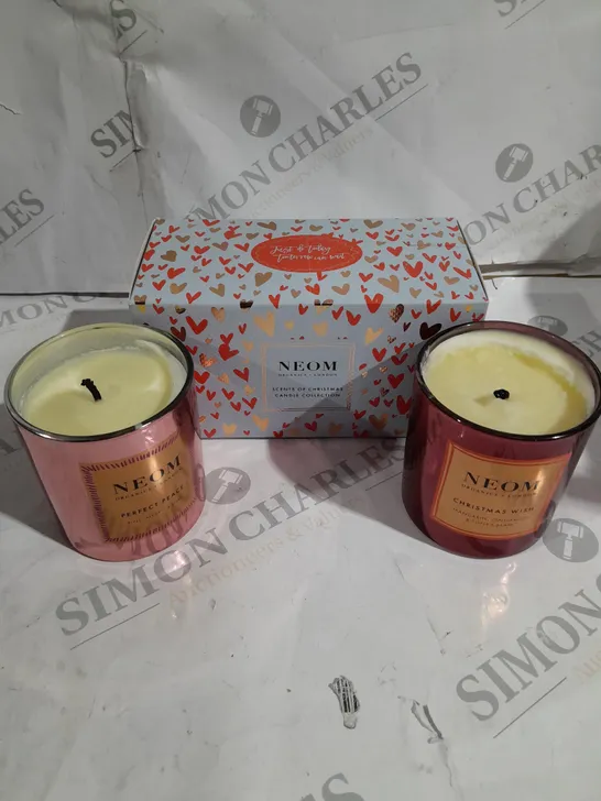 BOXED NEOM SCENTS OF CHRISTMAS CANDLE DUO