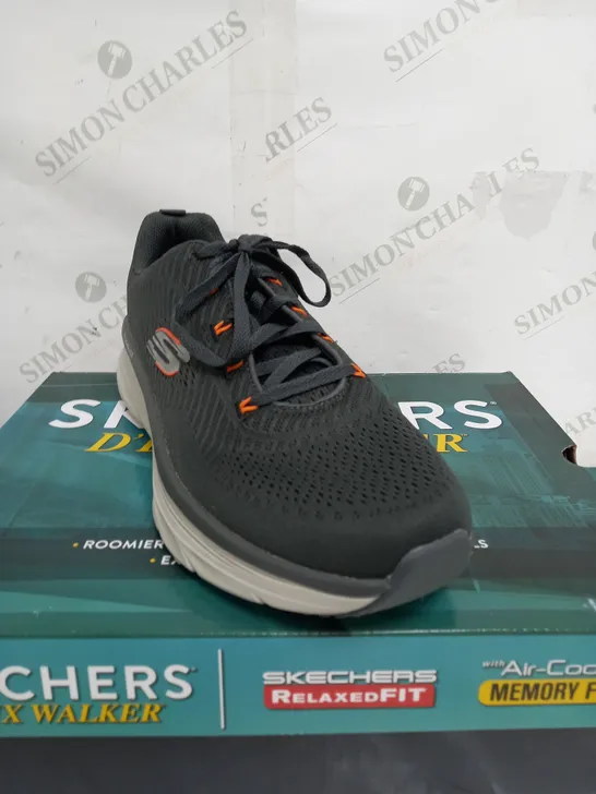 BOXED SKETCHERS D'LUX WALKER IN GREY - SIZE 11