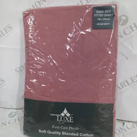 BAGGED LUXE SOFT QUALITY BLENDED COTTON KING SIZED BED SHEET