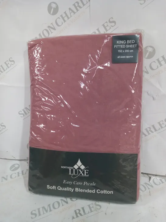 BAGGED LUXE SOFT QUALITY BLENDED COTTON KING SIZED BED SHEET