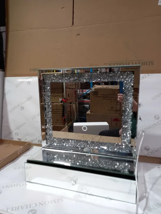 JULIEN MACDONALD LIGHT UP ENCAPSULATED CRYSTAL DRESSING TABLE MIRROR