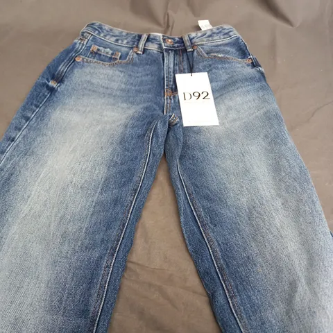 STRADIVARIUS D92 STRAIGHT WIDE DENIM JEANS - UK 06