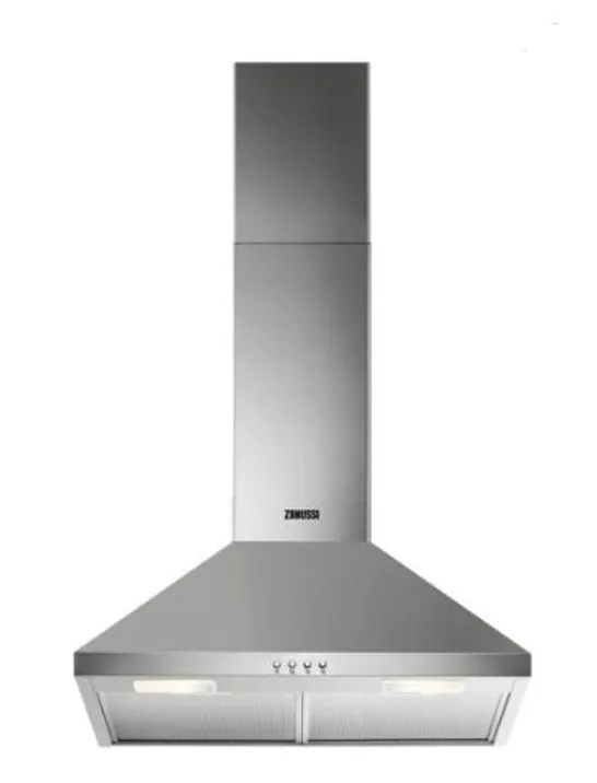 ZANUSSI 60cm CHIMNEY HOOD STAINLESS STEEL Model ZFCT16X RRP £175