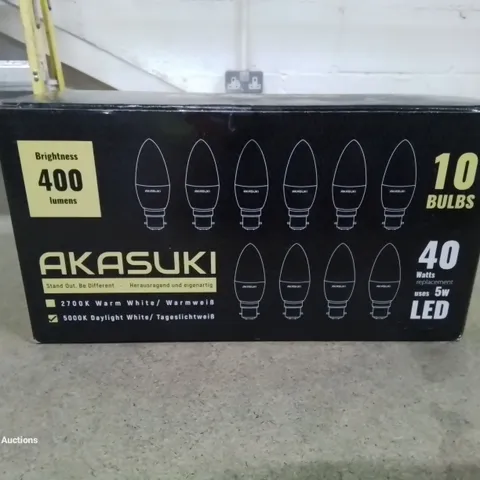 A BOX OF 10 5W LED BULBS