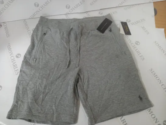 POLO RALPH LAUREN GREY FLEECE SHORTS - M